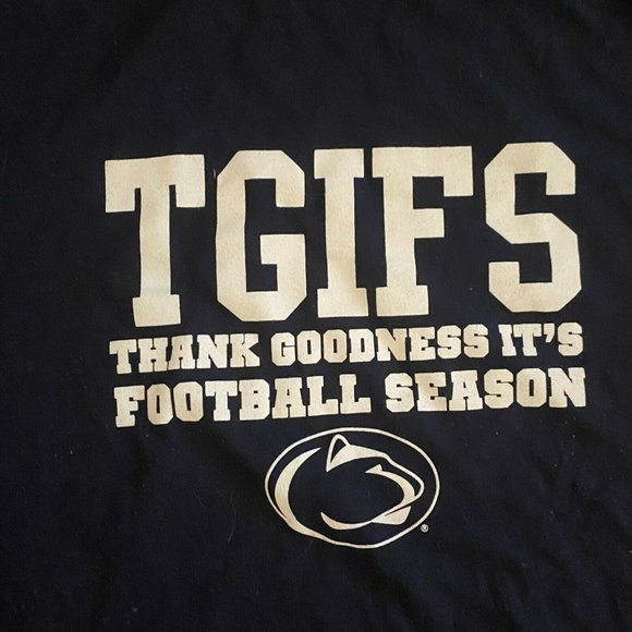 Penn State Mens Blue TGIFS  Graphic T Shirt Small - Picture 3 of 9